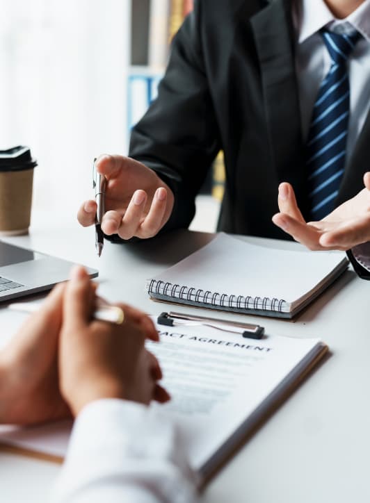 Medical Malpractice Lawyers 23 medical malpractice lawyer's hands over claim documents
